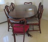 Dining room table and chairs