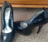 Painted high heels